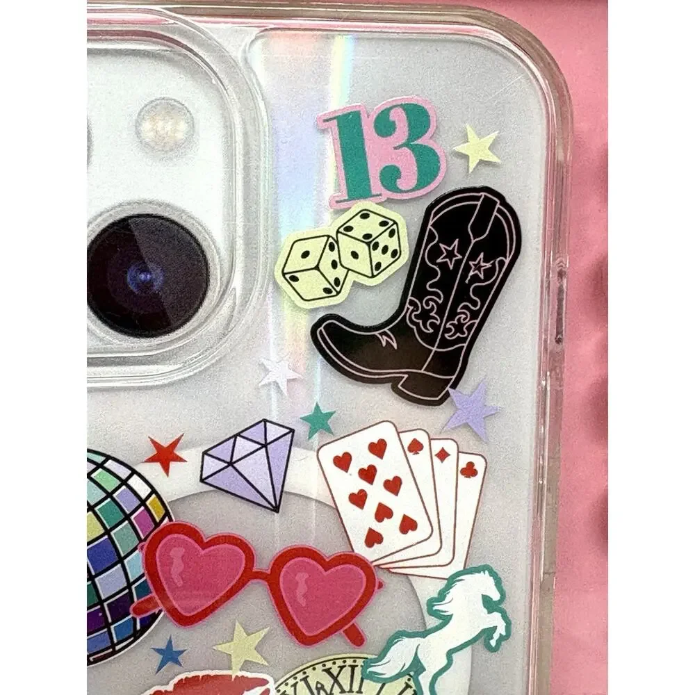 Skinnydip Disco Ball Guitar Cowgirl iPhone 13 / 14 / 15 New York Beaded Strap